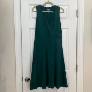 Wool& wool and nwot Isabelle wrap tank dress size M teal